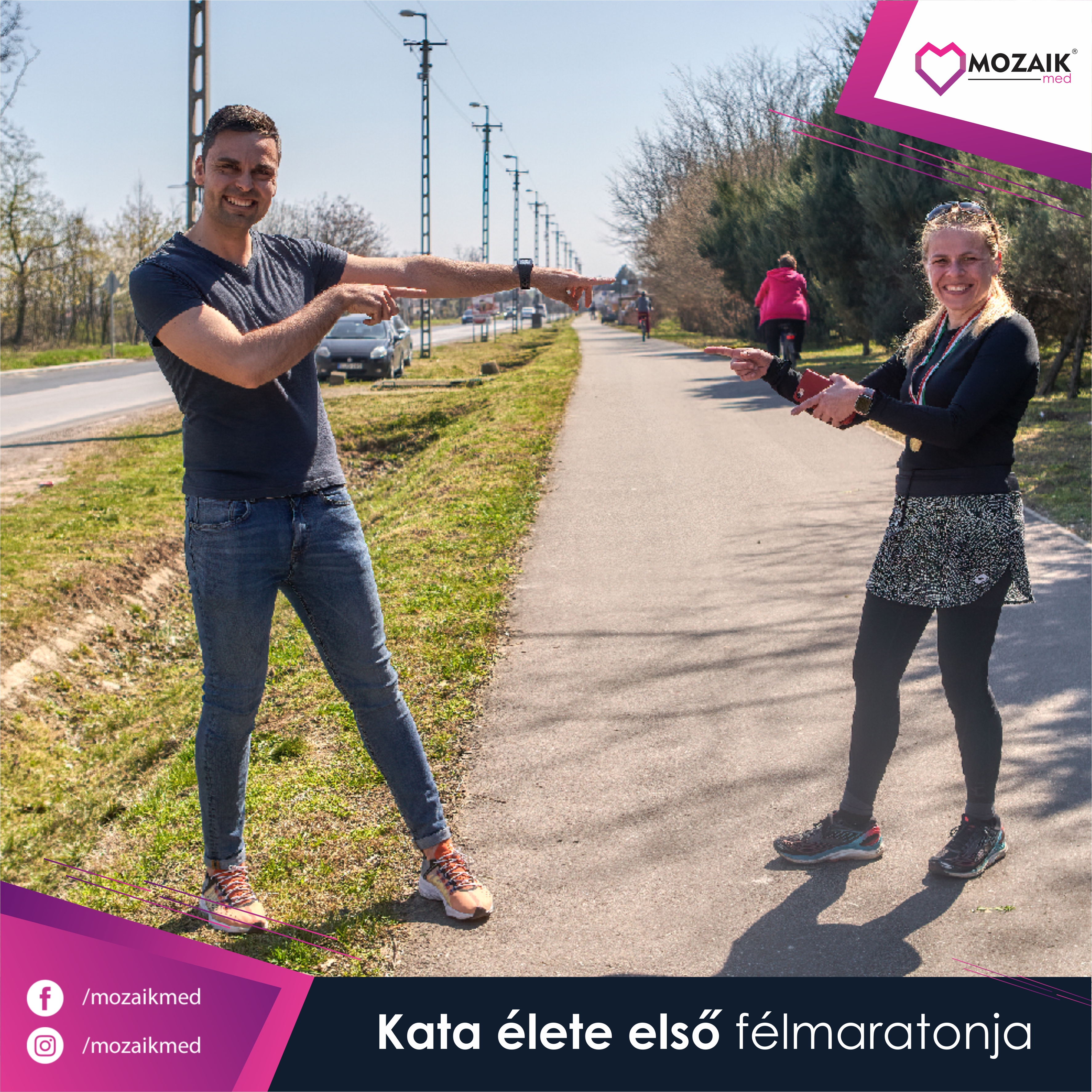 Kata élete első félmaratonja